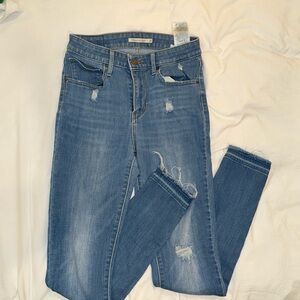 High rise skinny Levi jeans